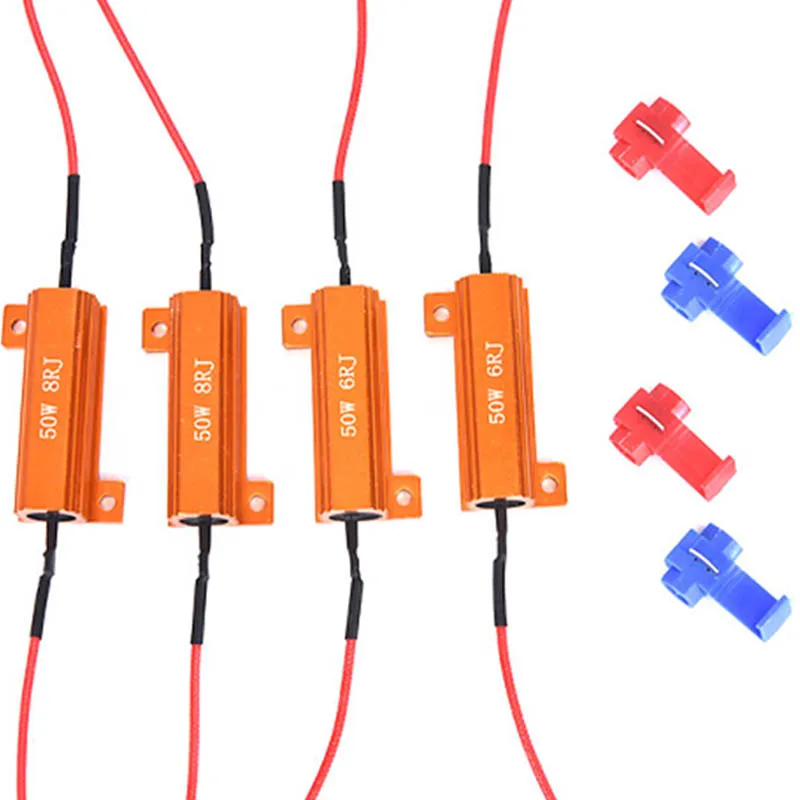 Горячая Распродажа 2 шт 6/8Ohm 50 Вт алюминиевый декодер высокой мощности резистор
