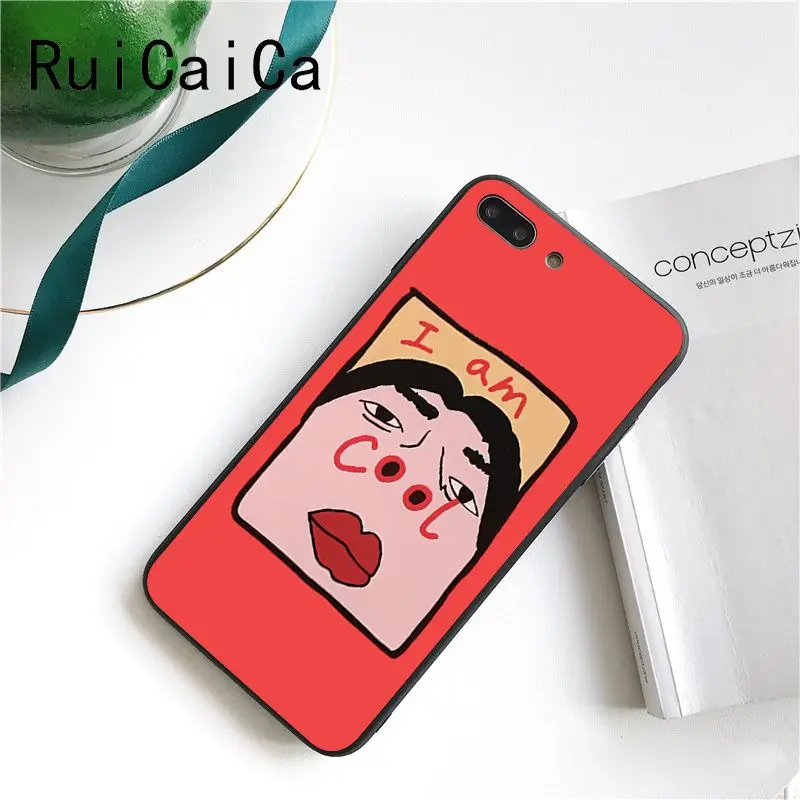 Чехол для телефона Ruicaica Funny Fat Man Love Heart с изображением динозавра iPhone 8 7 6 6S X XS MAX 5 5S SE