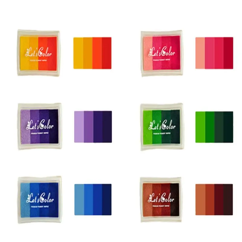 6 шт. Детские разноцветные чернила для рисования по отпечатку пальца|Игрушечные