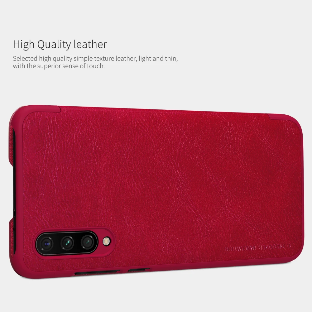 Кожаный чехол Nillkin для Xiaomi mi CC9e и A3 Qin серии флип Чехлы Роскошные чехлы телефонов
