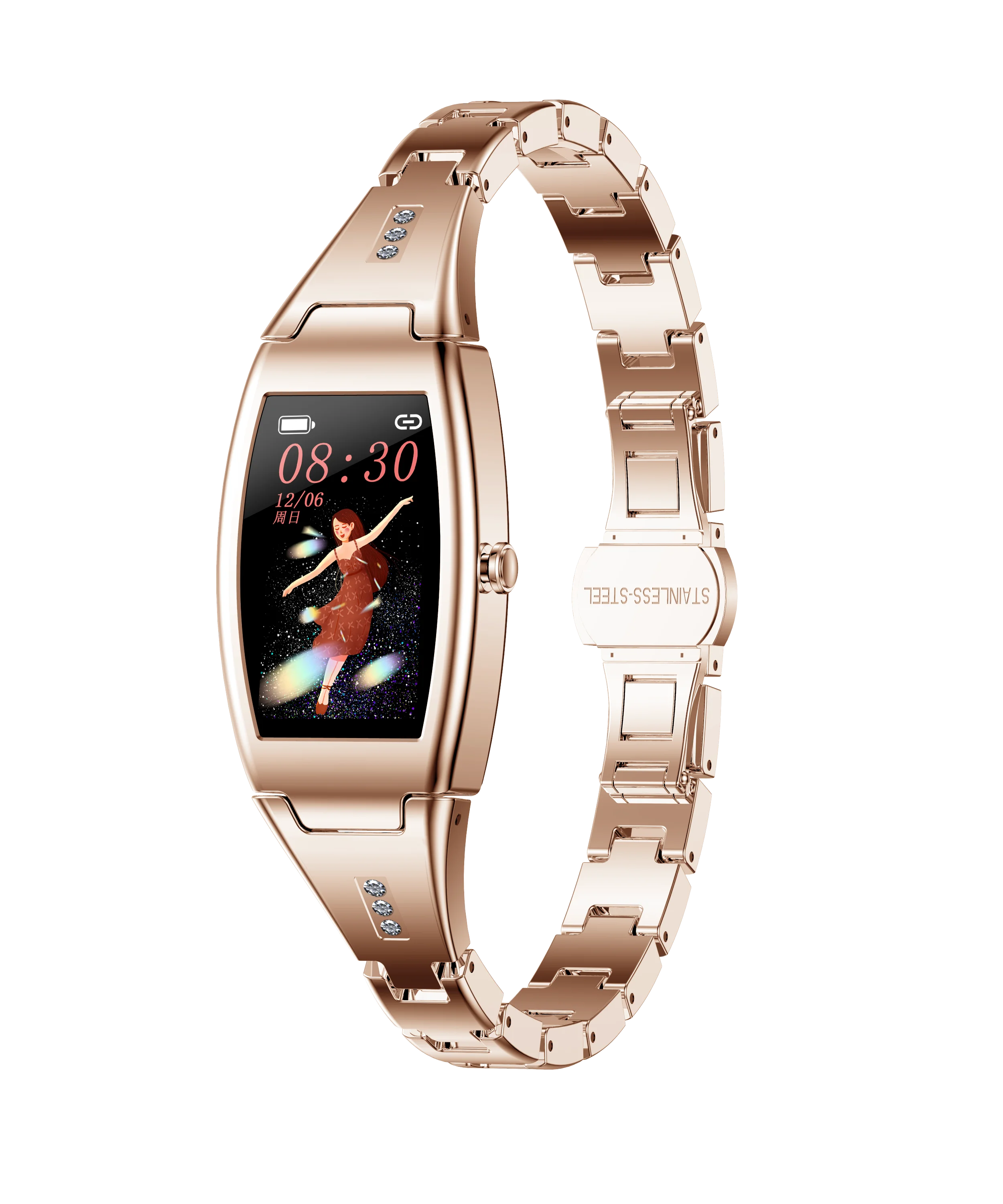 

Smart Watch Women MK26 240*135 Smartwatch Multi-Sports Fitness Tracker Heart Rate Monitor Blood Pressure Oxygen HX3300 SC7A20