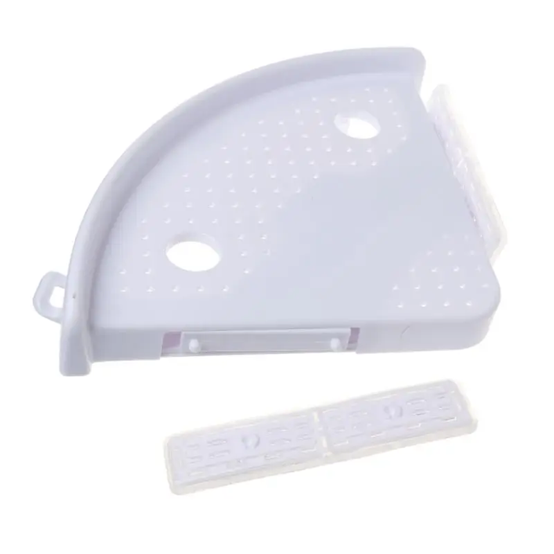 

Bathroom Corner Shelf Wall Corner Mount Storage Holder Non-Marking Shelf