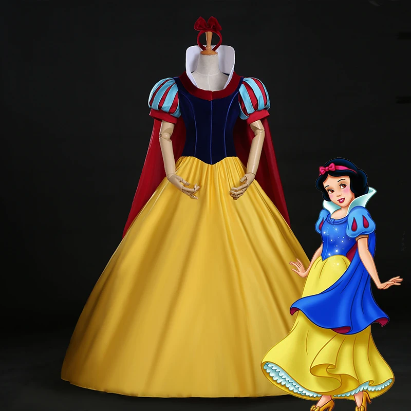 

Halloween Women Snow White Princess Dress Snow White Cosplay Fancy Role play Stage Costume S-XL accept custom-order