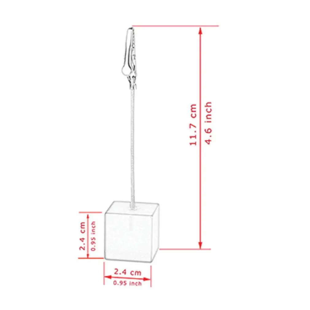 

Color Cube Stand Alligator Wire Photo Clip,Memo Card Holder,Table Wedding Party Place Favor,Customized Gift Note Clamp