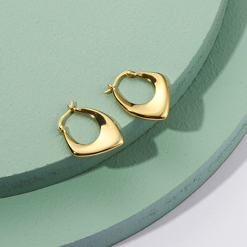 RUIYI реальные 925 стерлингового серебра Для женщин в стиле панк нерегулярные серьги