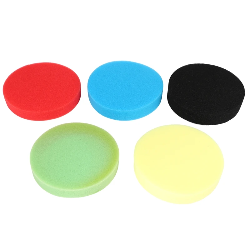 

5 Pcs 6 Inch/150Mm Buffing Polishing Pad Flat Sponge Buffing Polisher Pads Kit For Car Auto Polisher Glass Polishing CNIM Hot