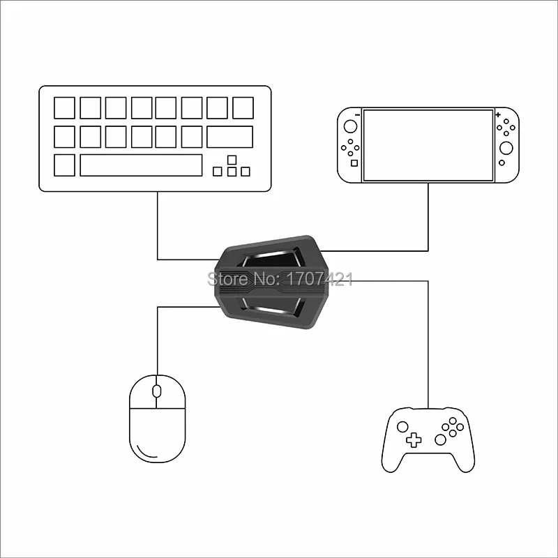 USB игровой ключ плата переходник для мыши контроллеры адаптер конвертер видео игровая клавиатура переходник для мыши для переключателя/Xbox/PS4/PS3