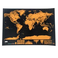 scrape off foil layer coating world map high quality scratch coated map for luxury edition travel creative gifts
