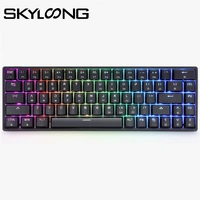 skyloong gk68s bluetooth mechanical gamer keyboard programmable rgb backlight 68 keys wireless gaming keyboard for pcwin tablet
