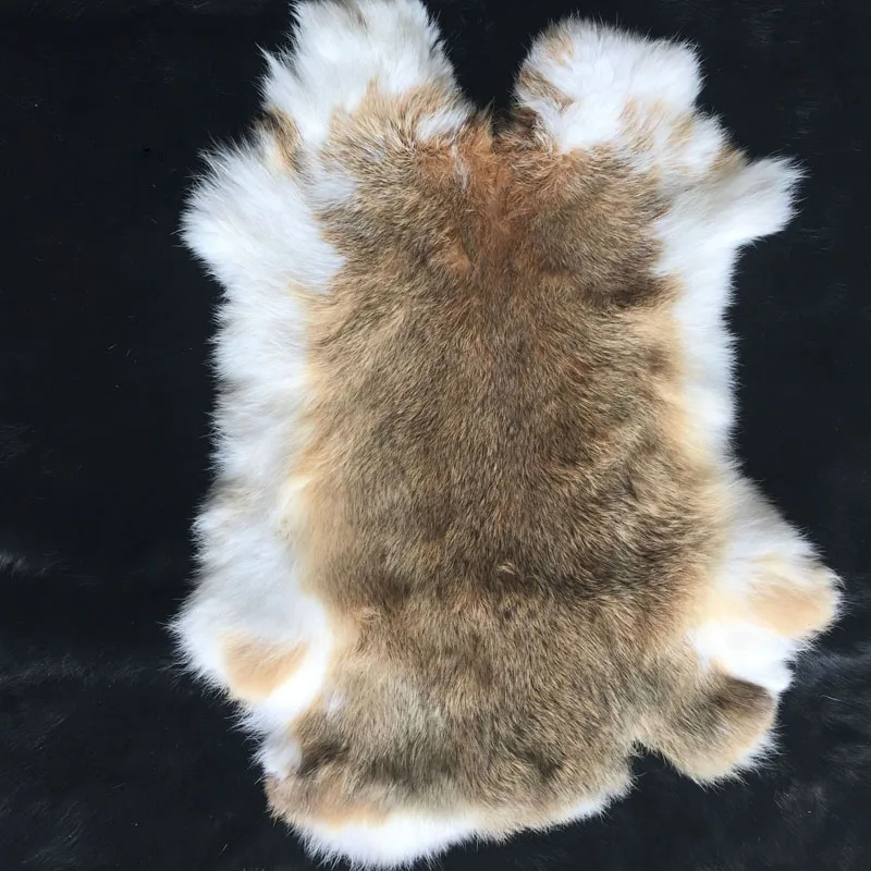 Цельная деталь из натурального кроличьего меха высокое качество пушистая
