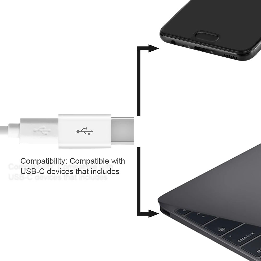 Cool USB Adapter C To Micro Converter Cable Type AdapterUSB 3.1 For Macbook Samsung S8 Huawei P10 P9 OTG | Мобильные телефоны и