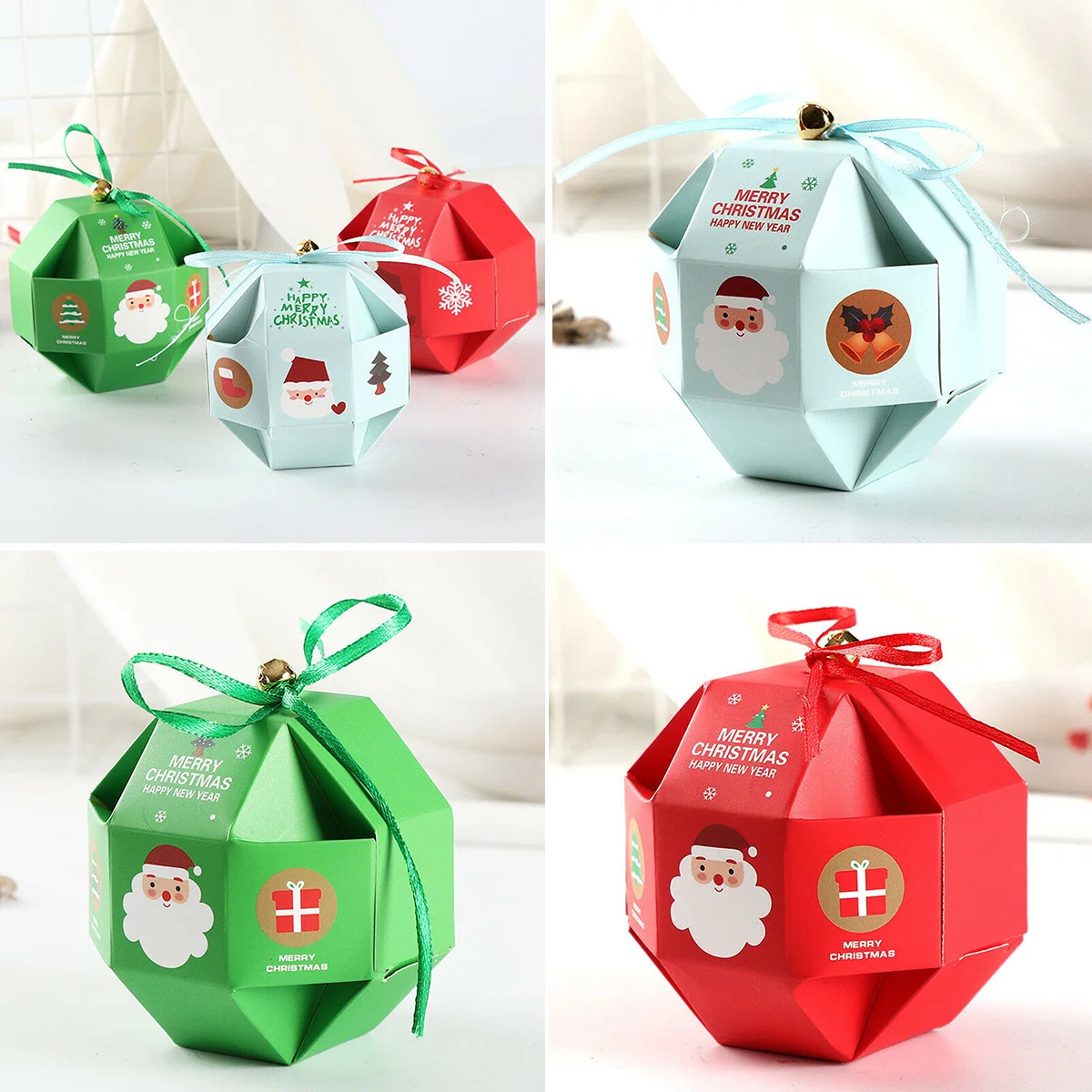 Подарочные коробки пустые подарки Рождество Санта вечерние бумажные любимые