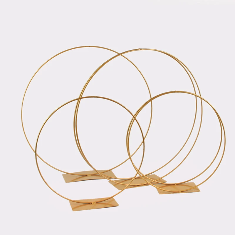

New Wrought Iron Portable Hoop Christmas Wedding Arrangement Wreath Home Decoration White Wreath Large Wedding Hoop