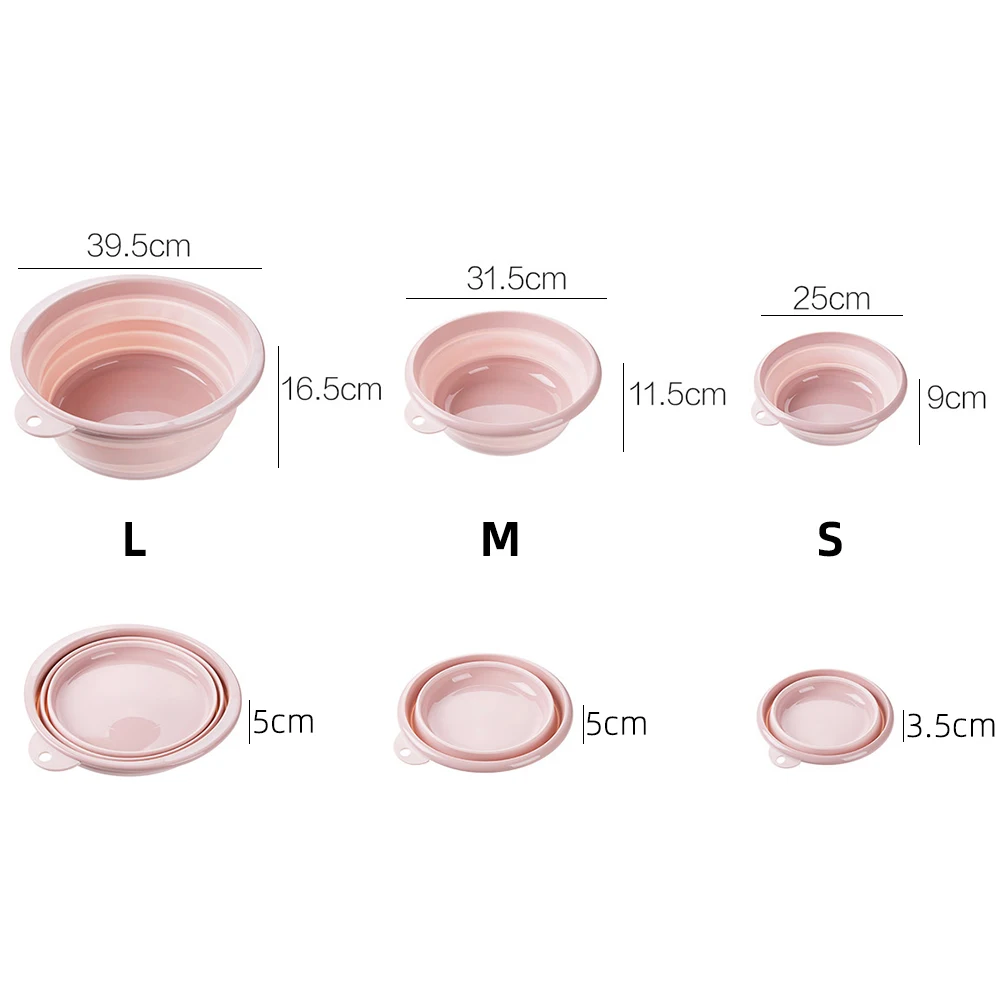 Дорожный складной умывальник ведро контейнер портативный фруктовый силиконовый