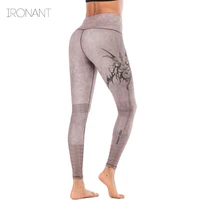 woman yoga pants sports high waist full length workout leggings for fittness tummy control anti cellulite leggings
