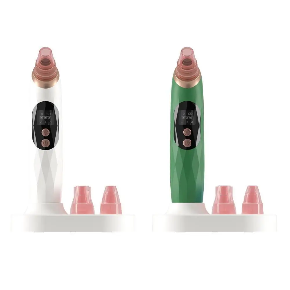 

Fashion Heating Electric Cleaner Face Blackhead Remover Diamond Pore Vacuum Suction White Heads Exfoliating 2 Color