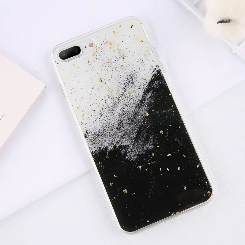 AC7809 Lovebay Золотая фольга Bling marble для iPhone 11 Pro Max X XS Max XR чехол для телефона мягкий ТПУ чехол для iPhone 7 8 6 6s Plus блестящий чехол - Цвет: AC7809