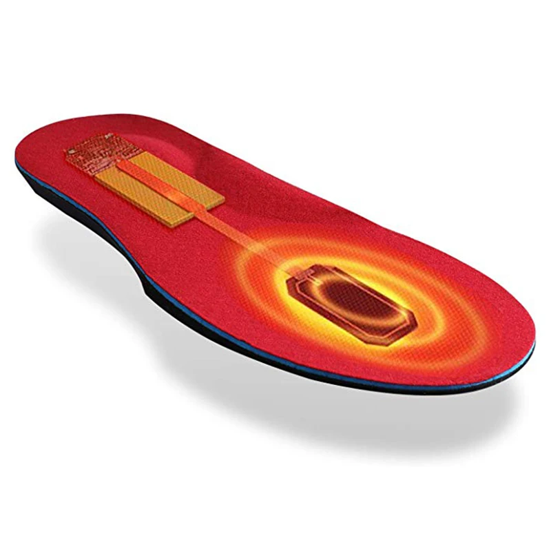 3D Orthopedic Insoles Electric Heated Insoles with Rechargeable Battery Winter Outdoor Sport Shock Absorption Insole Foot Warmer