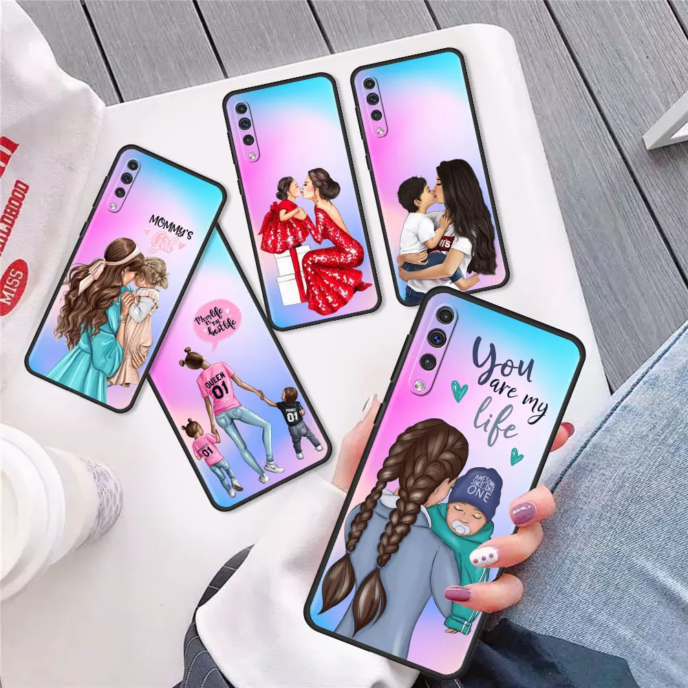 

Super Mom Baby Woman Girls Case For Samsung Galaxy A50 A70 A10 A30 A20s A20e A10s A40 A7 A90 A10e A80 A9 A60 Soft Phone Cover