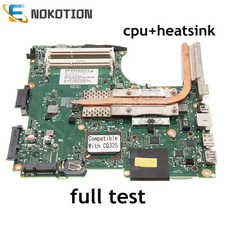 Материнская плата NOKOTION 605748-001 605747-001 для HP CQ320 420 620 с процессором + радиатором