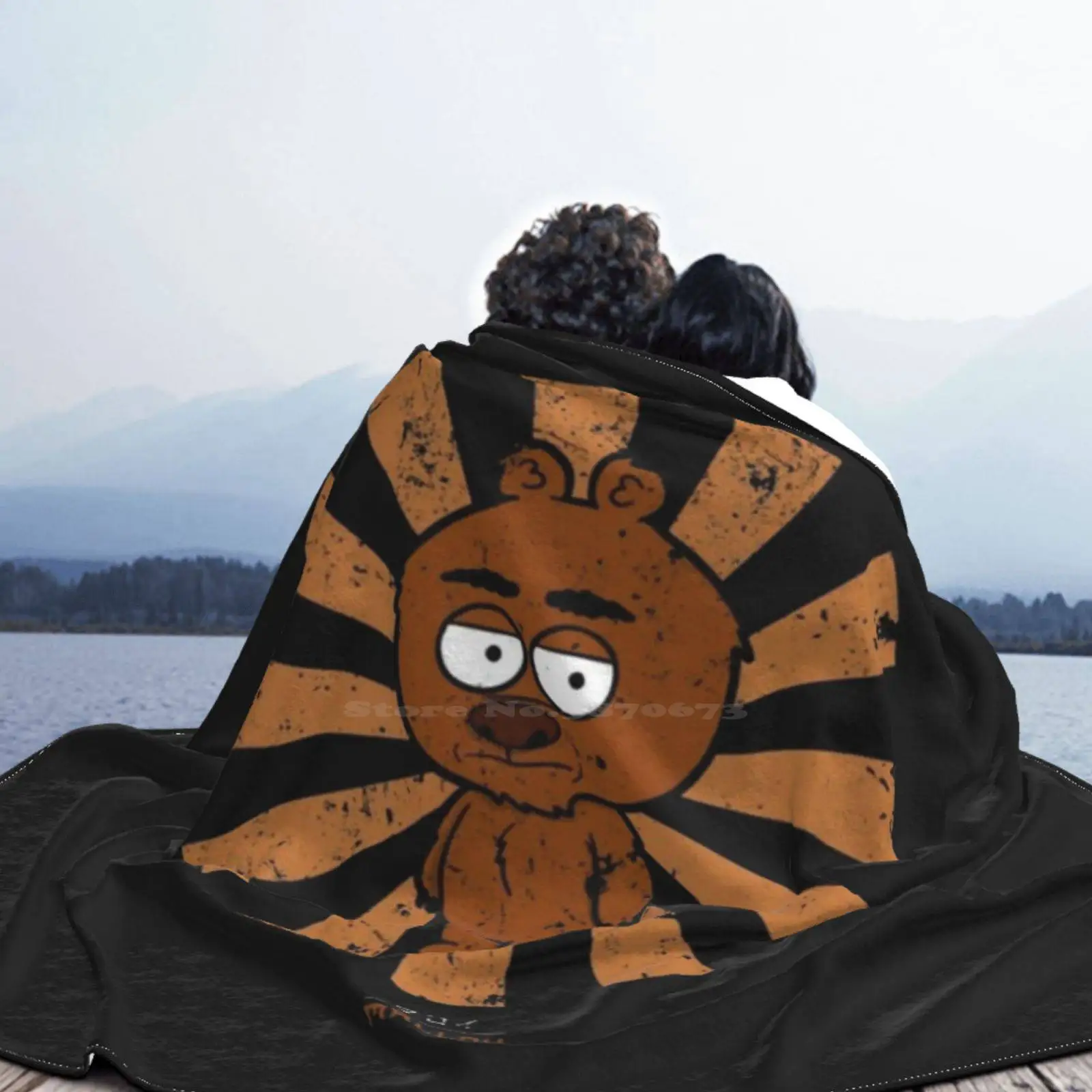 Мягкое теплое ретро-одеяло Malloy в японском стиле мультяшный медведь мальло парк