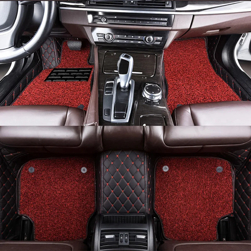 

Double Layer Wire Loop Carpets For Mazda CX-9 CX9 2015 2014 2013 2012 2011 2010 2009 2008 2007 (7 Seater) Car Floor Mats Custom