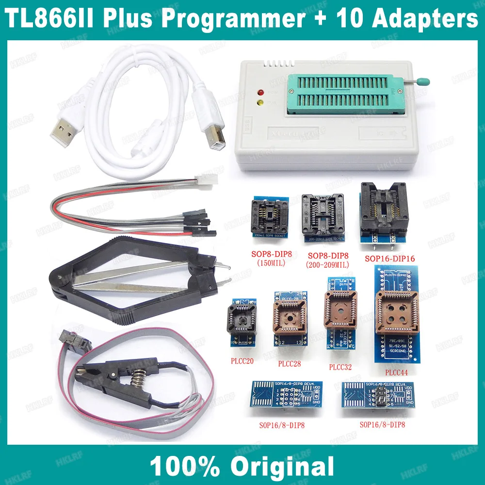XGecu 100% оригинальный TL866ii Plus EEPROM программатор лучше ThanTL866A/CS PIC AVR 24 93 25 MCU Bios