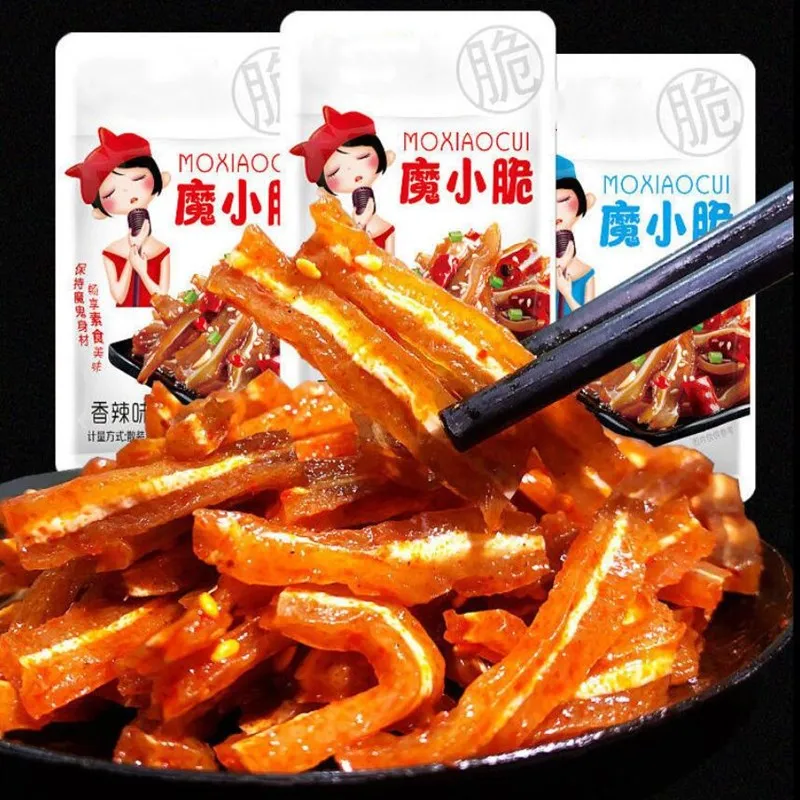 

Vegetarian ear tip spicy konjac snack spicy ear tip vegetarian mixed flavor 4 sachets