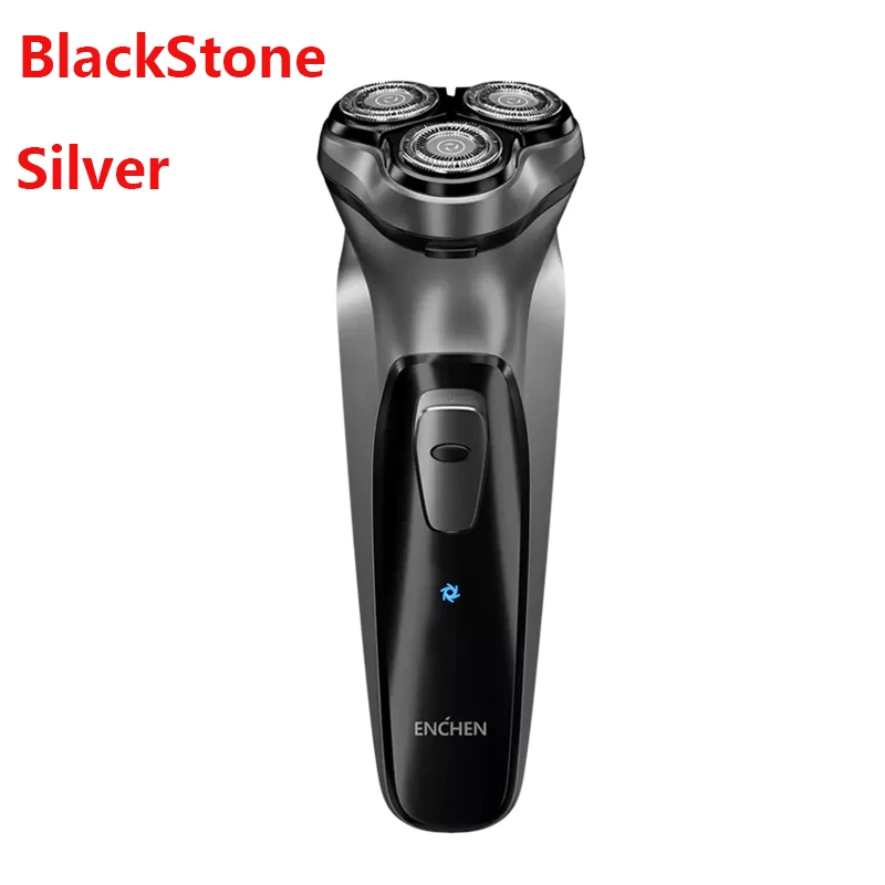 BlackStone Sliver Xiaomi Enchen, черный камень, 3D электробритва, умный контроль, блокирующая защита, бритва, type-C, перезаряжаемая Мужская - Цвет: BlackStone Sliver
