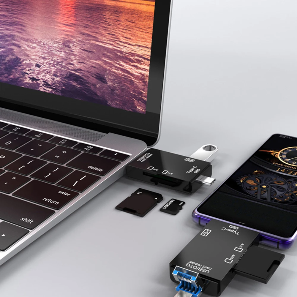 6 в 1 кард ридер usb2 0 микро usb 2 0 тип с р