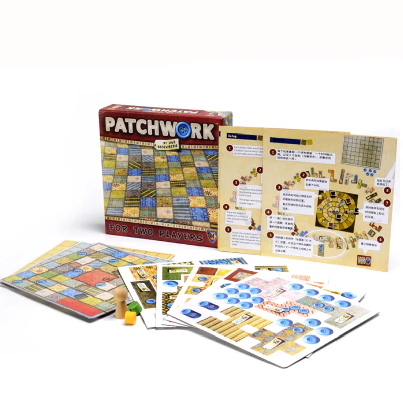 Лоскутная настольная игра для двух игроков забавные вечерние бумажные игры