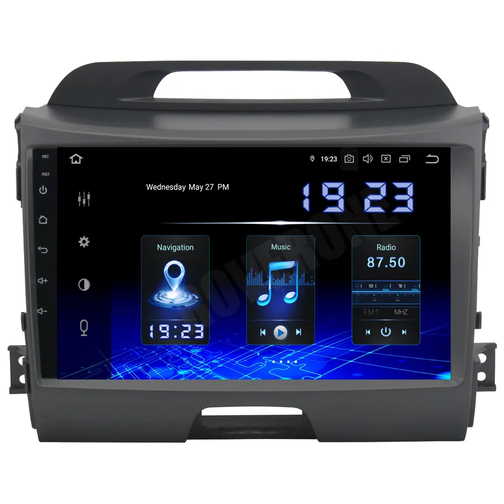 Для Kia Sportage R 2011 + Android 10 автомобильный магнитофон GPS навигация ГЛОНАСС Wifi