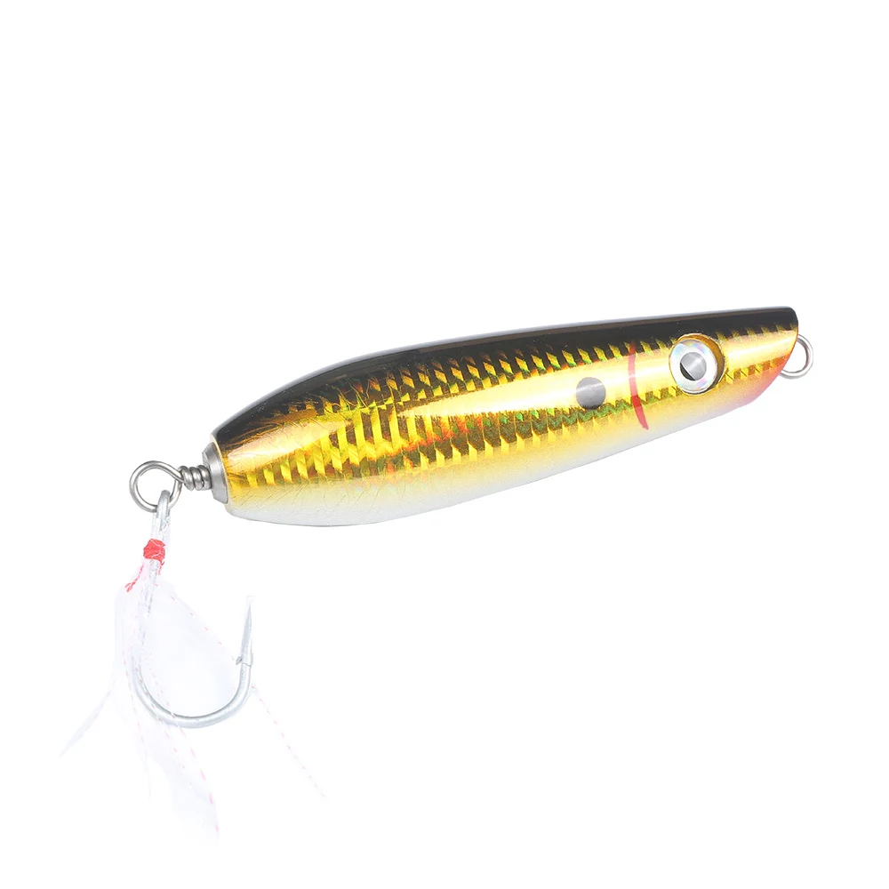 Деревянная Приманка для рыбалки Поппер ручная работа рыболовные Троллинговые