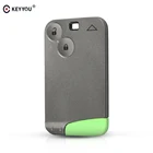 Запасной чехол KEYYOU для смарт-карты Renault Laguna Espace 2002-2006 с 2 кнопками, 10 шт.