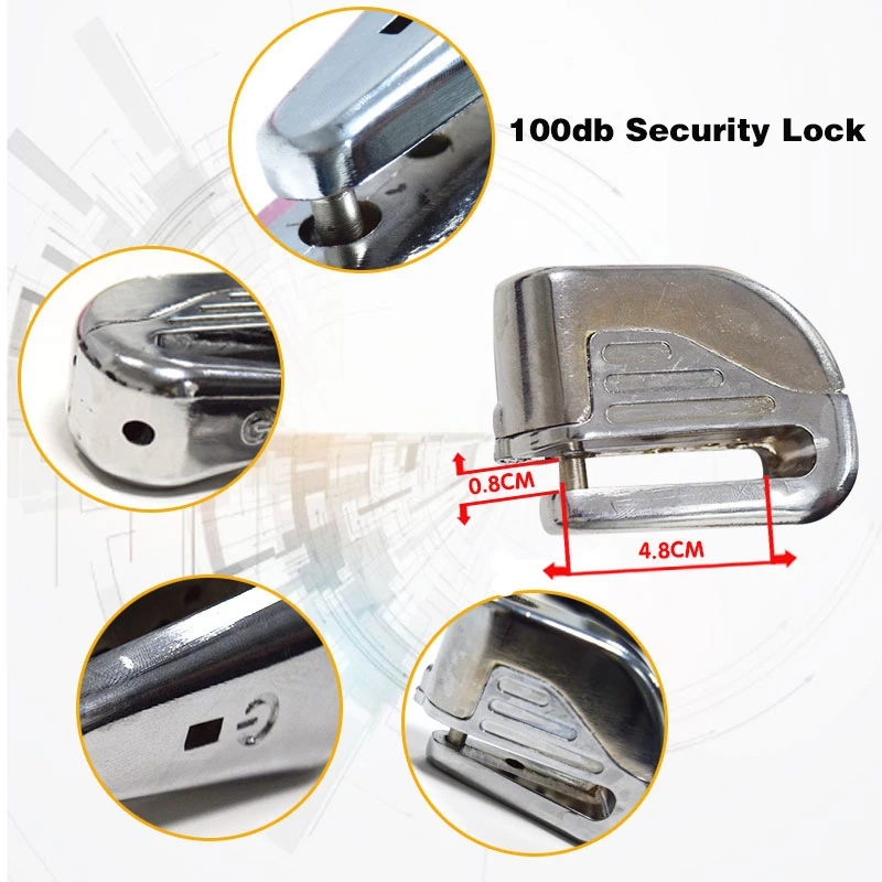 Замок для велосипеда защиты от кражы из цинкового сплава замки на дисковые