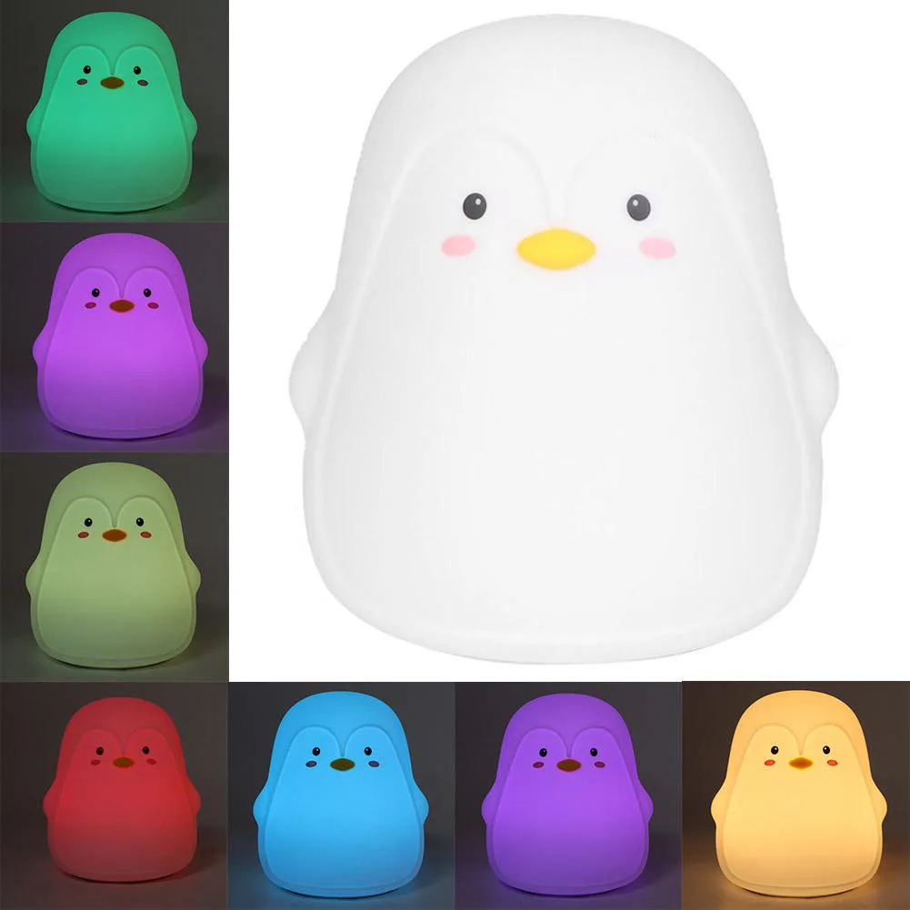 Практичный ночник usb зарядка животное прочный мультфильм детская лампа