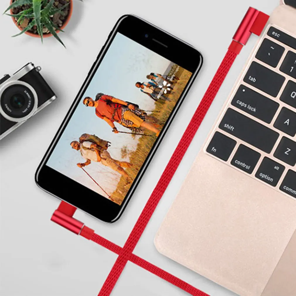 Сгибает линии передачи данных микро для Iphone тип c Смарт зарядки защита Мобильный