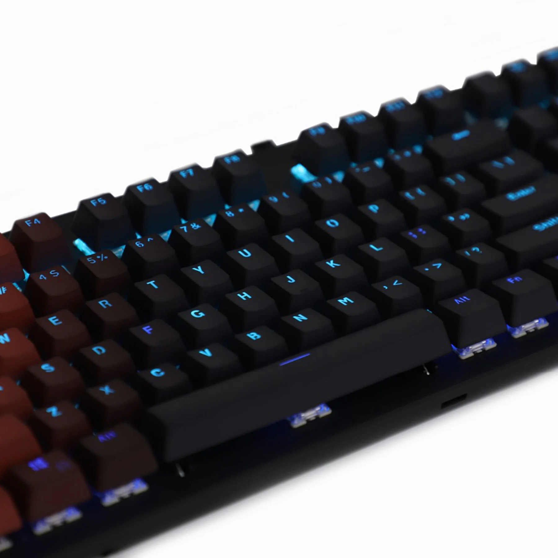 

OEM Profile ANSI 104 Key Double Shot Dyed PBT Shine Through GK61 Keycaps For Mechanical Keyboard 104 87 61 GMMK Keychron