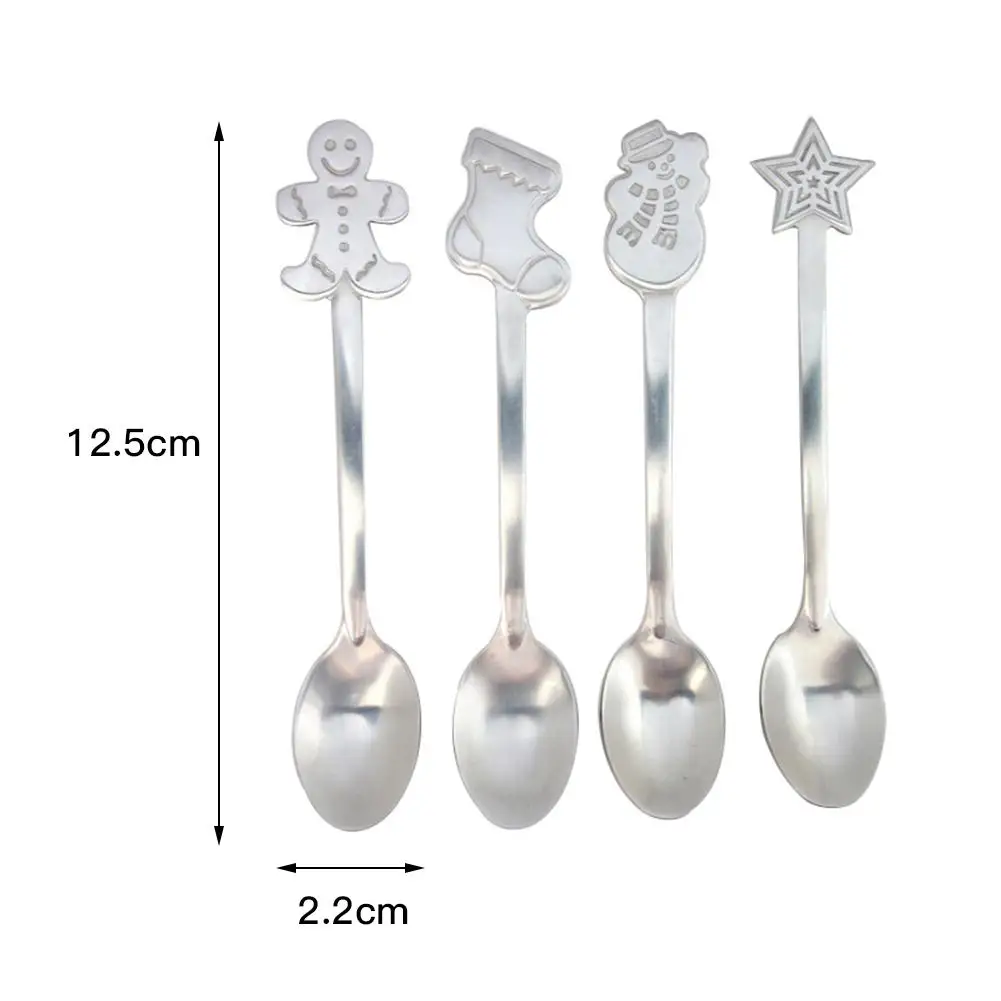 4 шт. в рождественском стиле чайная ложка рождественские кармашки для столовых