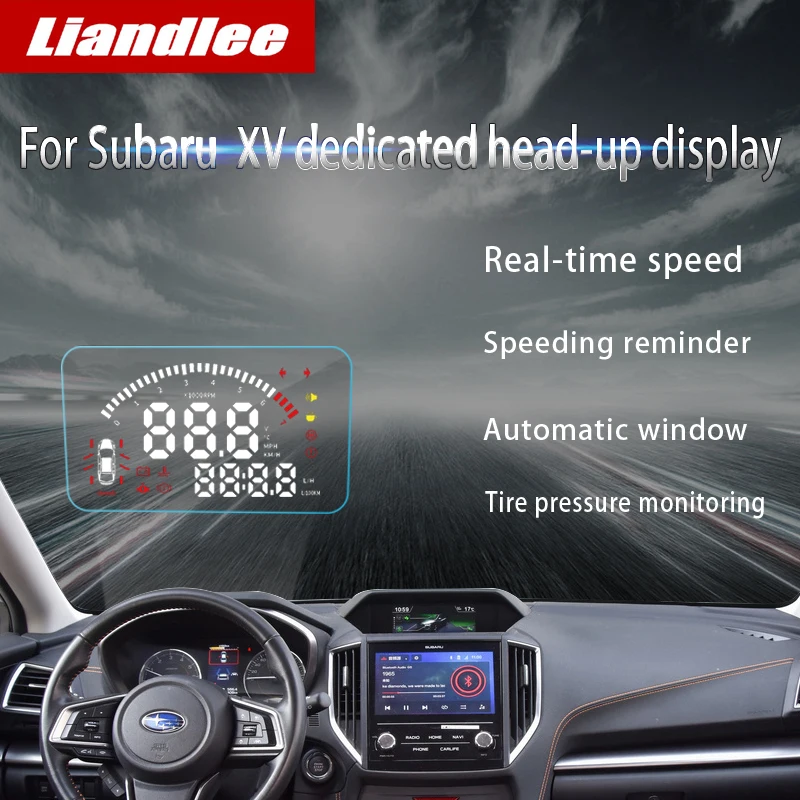 Liandlee автомобильный HUD Дисплей для Subaru XV~ цифровой спидометр расход топлива проектор детектор с экраном