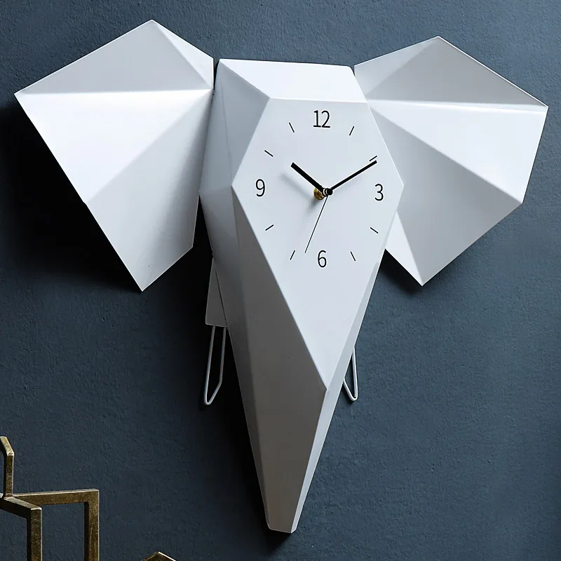 Слон немой настенные часы для гостиной большие северные личность творчески