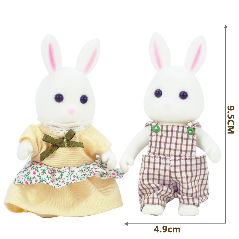 Миниатюрные игрушки для кукольного дома 1/12 кролики 3 7 дюйма | Игрушки и хобби