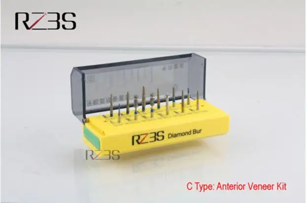 RZ3S 10 тип стоматологический clinicak алмазный Бур Набор Горячая стоматологический Бур FG 1,6 мм стоматологический алмазный Бур - Цвет: C Anterior Veneer