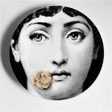 18 Fornasetti черно-белая иллюстрационная тарелка, настенная тарелка, домашний декор для отеля, человеческое лицо, керамическая посуда для декора стен - Цвет: 18