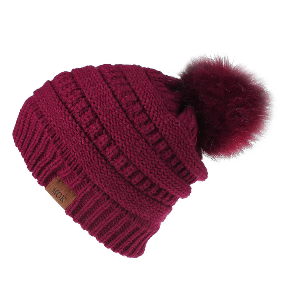 Новинка 2019 женская зимняя шапка с помпонами модная однотонная Флисовая теплая