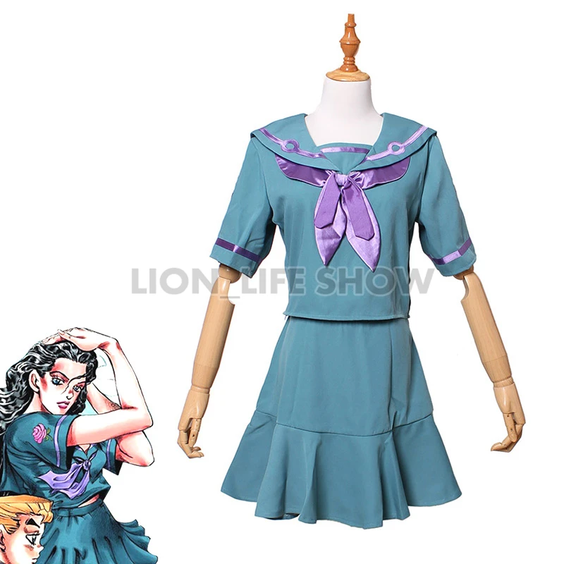 Женский костюм для костюмированной вечеринки JoJo's Bizarre Adventure Yamagishi Yukako |