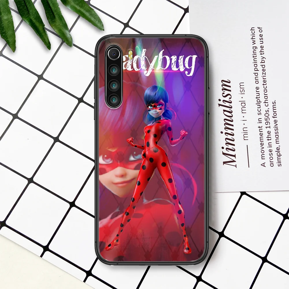 

Cartoon Girl Miraculers Ladybugs Phone Case For Xiaomi Redmi Note 7 8 8T 9 9S 4X 7 7A 9A K30 Pro Ultra black Prime Pretty Coque