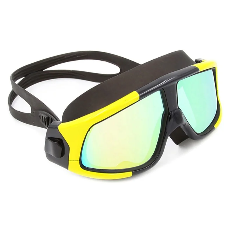 Очки для плавания и дайвинга с большой оправой, водонепроницаемые Мягкие силиконовые очки, очки, оборудование для дайвинга