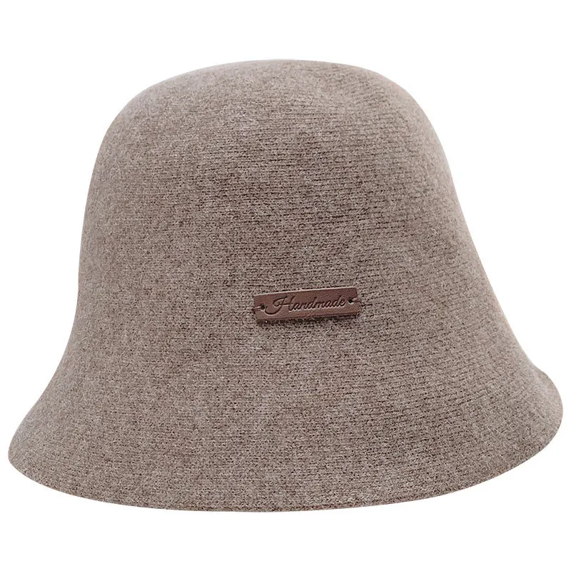 Панама женская однотонная зимняя спортивная шапка из 90% шерсти в стиле хип-хоп