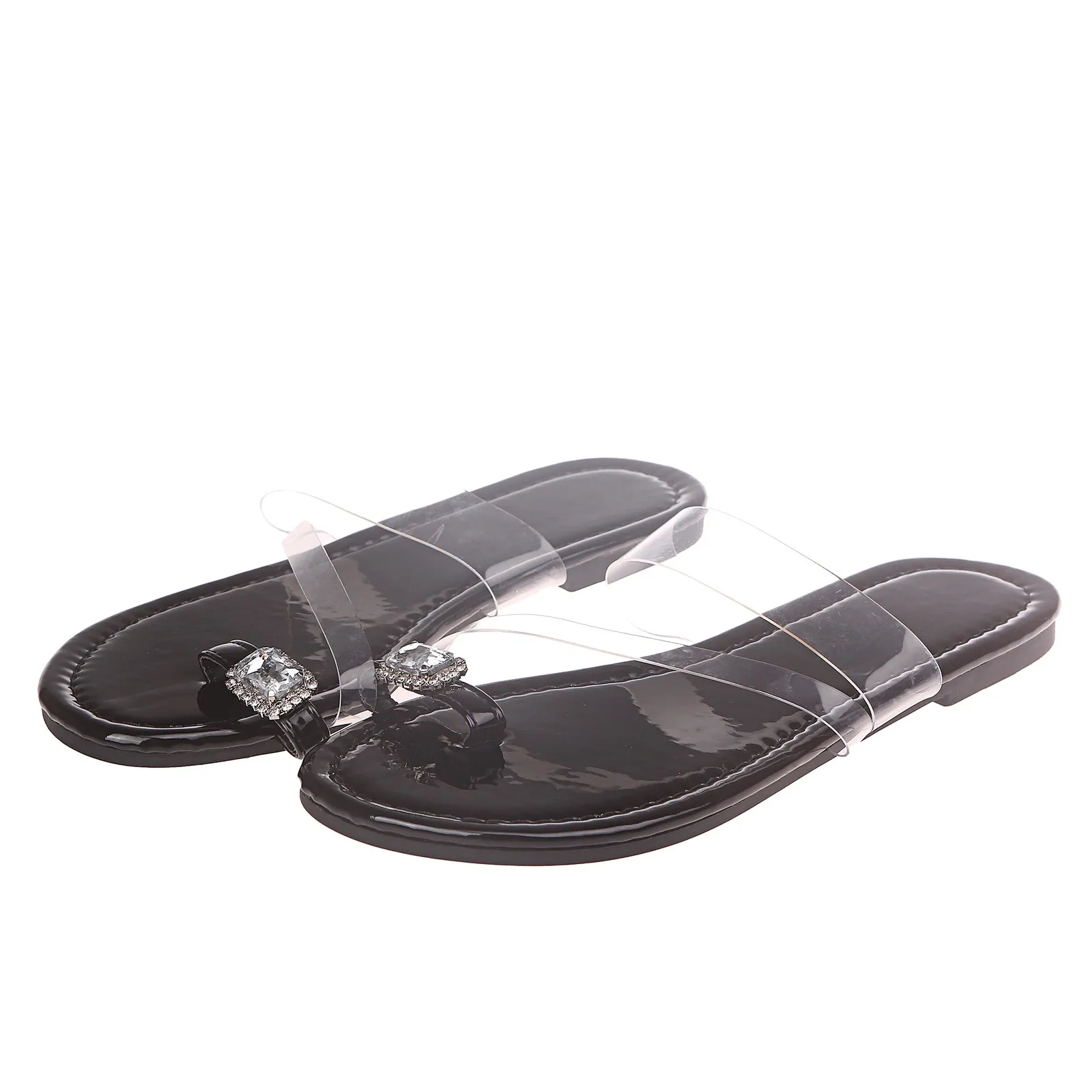 

Fashion Women's Casual Shoes Diamond Breathable Outdoor Leisure Sandals Slippers